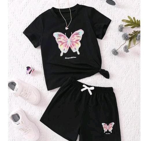Girls Cotton Printed T shirt And Short Pant BabaEcart Baby Shop